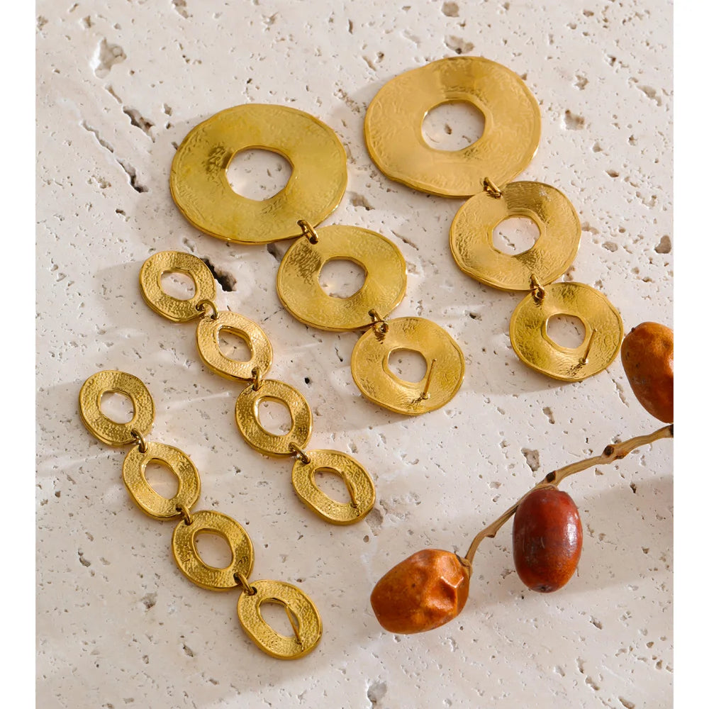 Hollow Drop Earrings