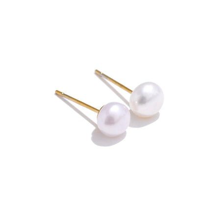 Freshwater Pearl Stud Earrings