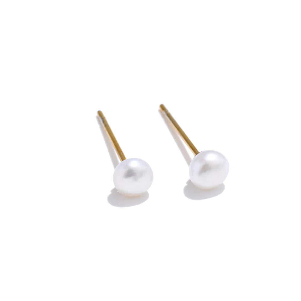 Freshwater Pearl Stud Earrings