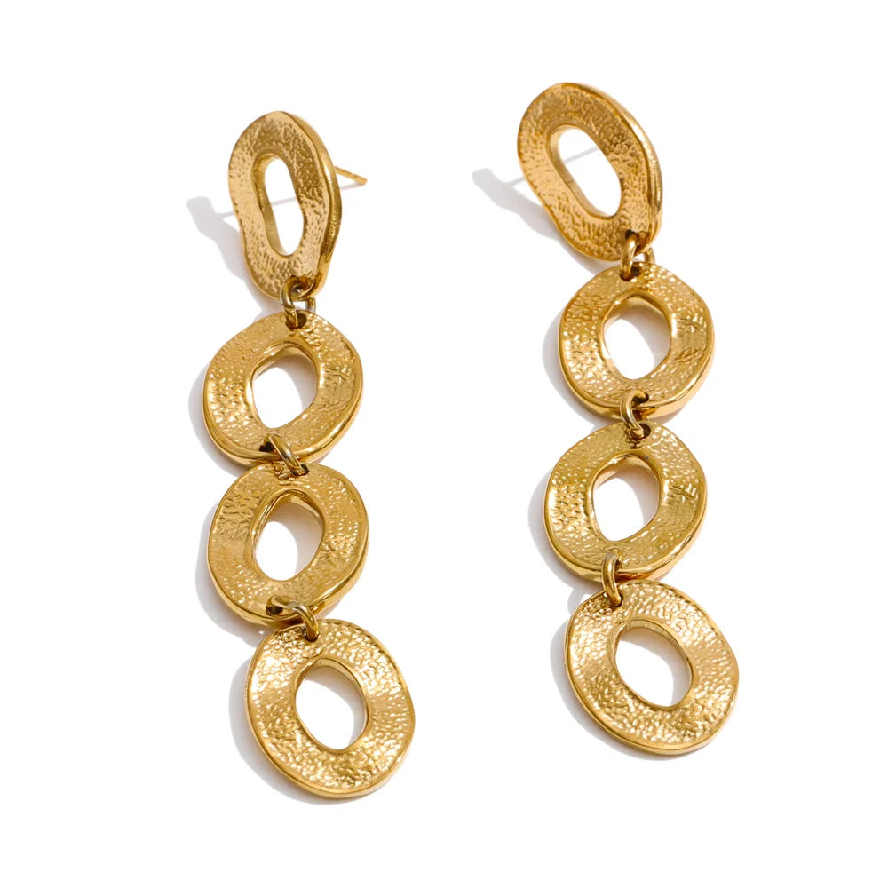 Hollow Drop Earrings