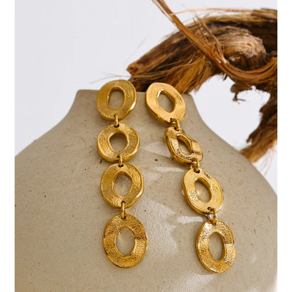 Hollow Drop Earrings